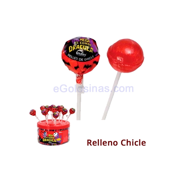 CHUPA MEGA DRACULA GUM 45uds CERDAN CHUPA MEGA DRACULA GUM 45uds CERDAN