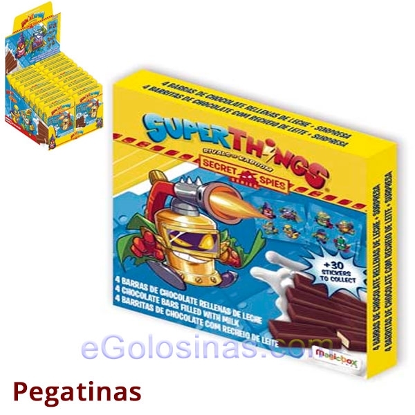 BARRITAS CHOCOLATINA SUPERTHINGS 24uds BARRITAS CHOCOLATINA SUPERTHINGS 24uds