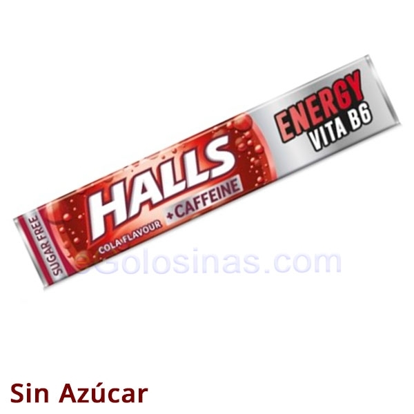 HALLS COLA ENERGY VITA B6 sin azúcar 20uds HALLS COLA ENERGY VITA B6 sin azúcar 20uds
