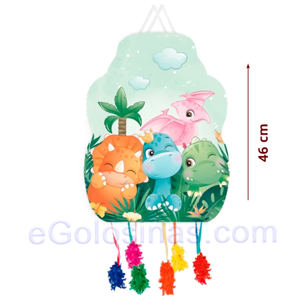 PIÑATA MEDIANA BEBE DINOSAURIOS 33x46cm PIÑATA MEDIANA BEBE DINOSAURIOS 33x46cm