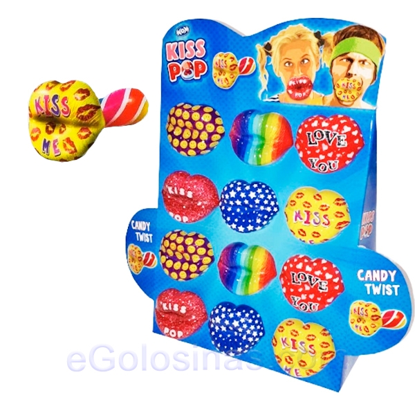 CHUPETE KISS POP CARAMELO 12uds CHUPETE KISS POP CARAMELO 12uds