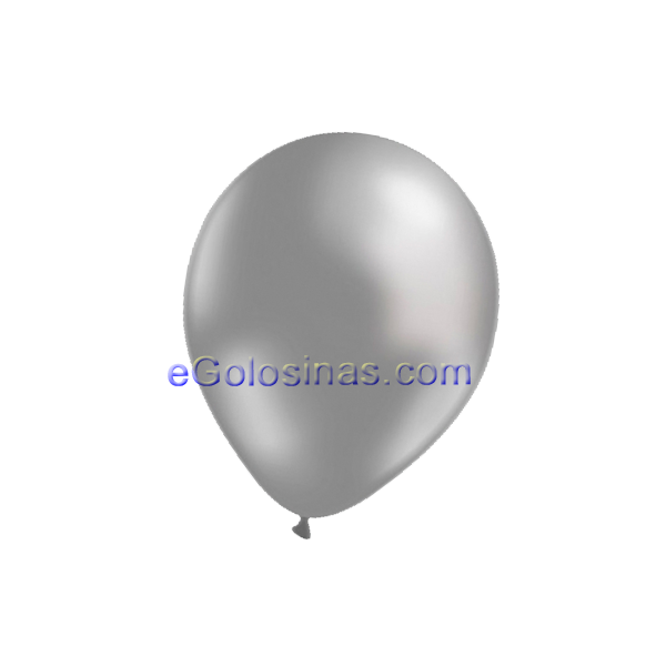 GLOBOS LATEX METALIZADO PLATA 22cm 50uds GLOBOS LATEX METALIZADO PLATA 22cm 50uds