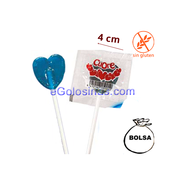 PIRULETA AZUL CORAZON 150uds JAKE PIRULETA AZUL CORAZON 150uds JAKE
