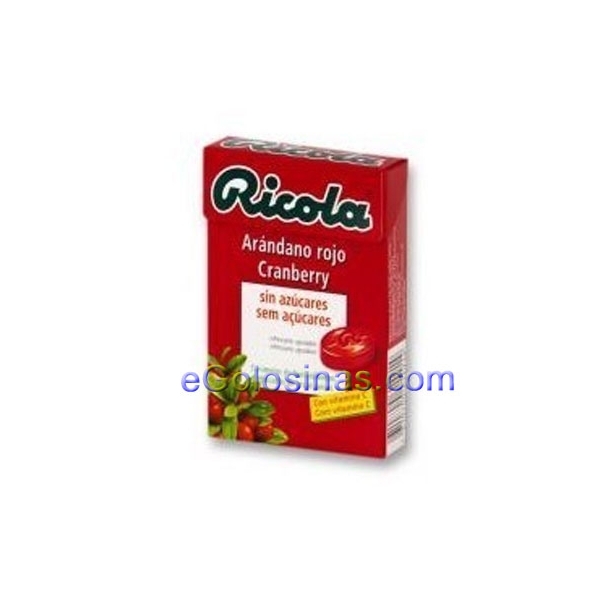 RICOLA CARAMELO ARANDANO ROJO 20uds RICOLA CARAMELO ARANDANO ROJO 20uds
