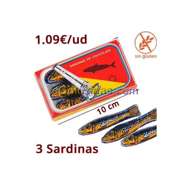 LATA SARDINAS de CHOCOLATE 18uds LATA SARDINAS de CHOCOLATE 18uds