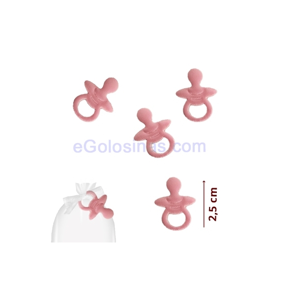 DECORACION DETALLES BEBE ROSA CHUPETE 45uds DECORACION DETALLES BEBE ROSA CHUPETE 45uds
