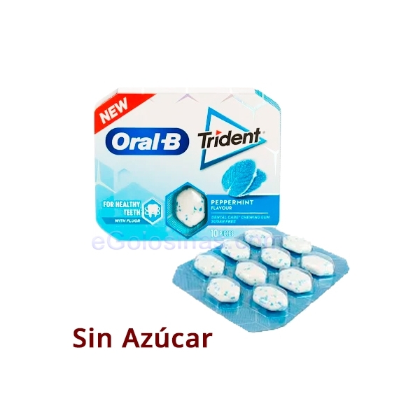 TRIDENT ORAL B MENTA AZUL 12uds TRIDENT ORAL B MENTA AZUL 12uds