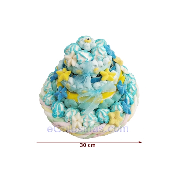 PASTEL CHUCHES 4 PISOS AZUL 1500gr PASTEL CHUCHES 4 PISOS AZUL 1500gr
