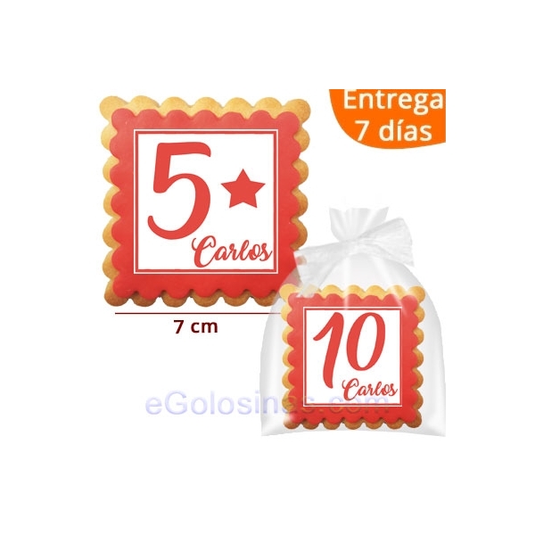 GALLETAS PERSONALIZADAS ANIVERSARIO ROJO GALLETAS PERSONALIZADAS ANIVERSARIO ROJO